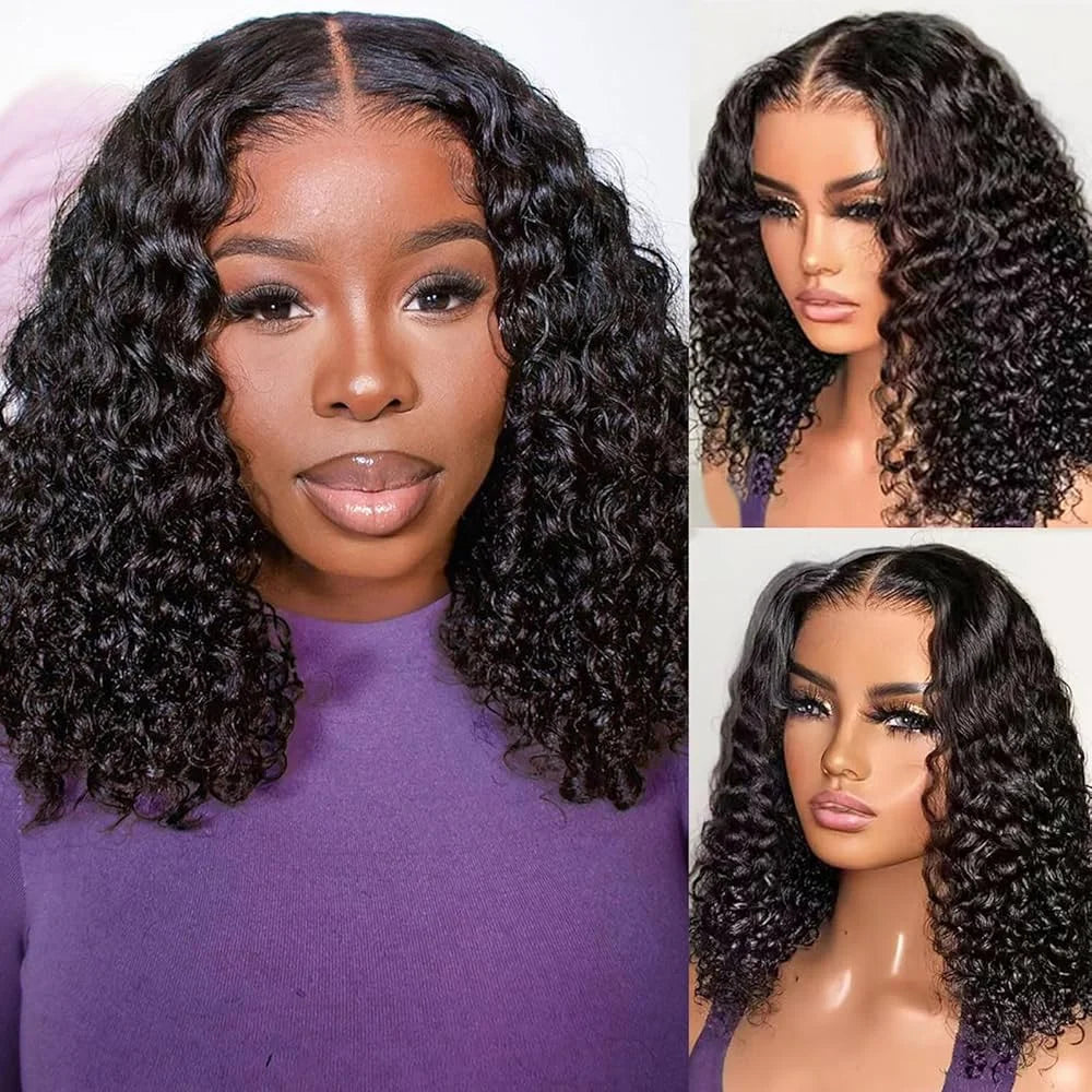 Deep Curly Short Bob Wig