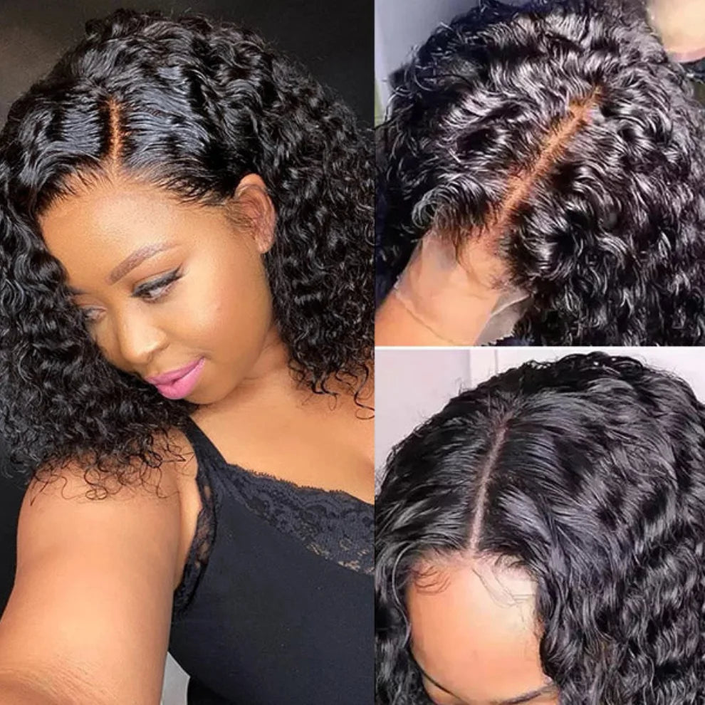 Deep Curly Short Bob Wig