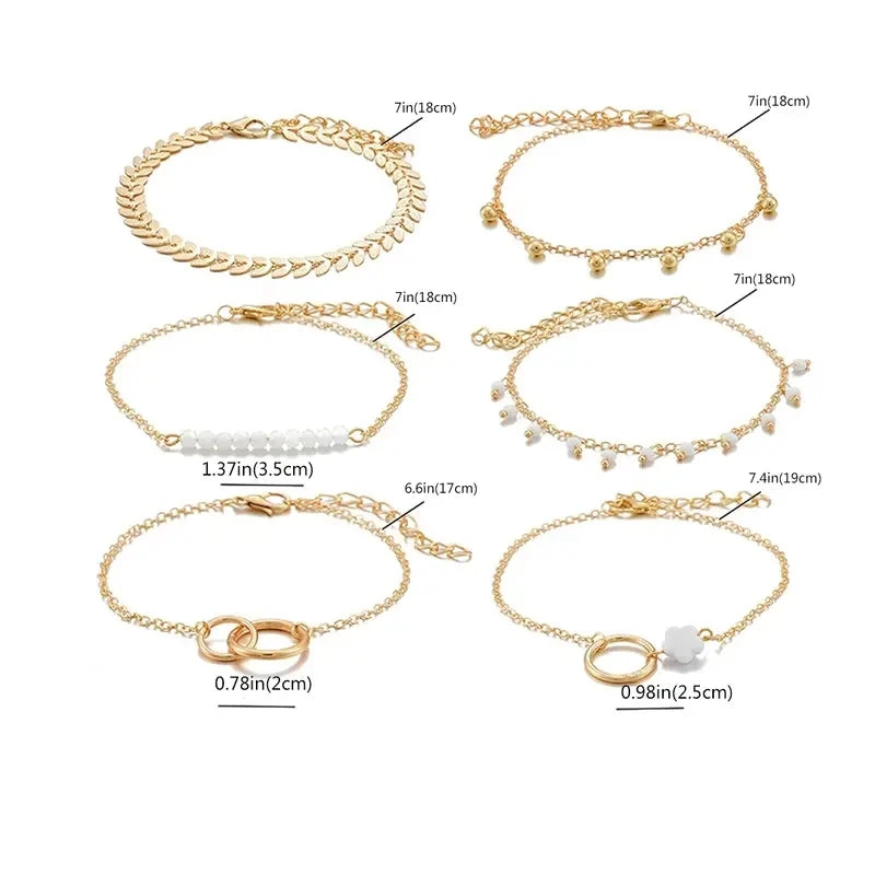 Trendy 6-Piece Bracelet