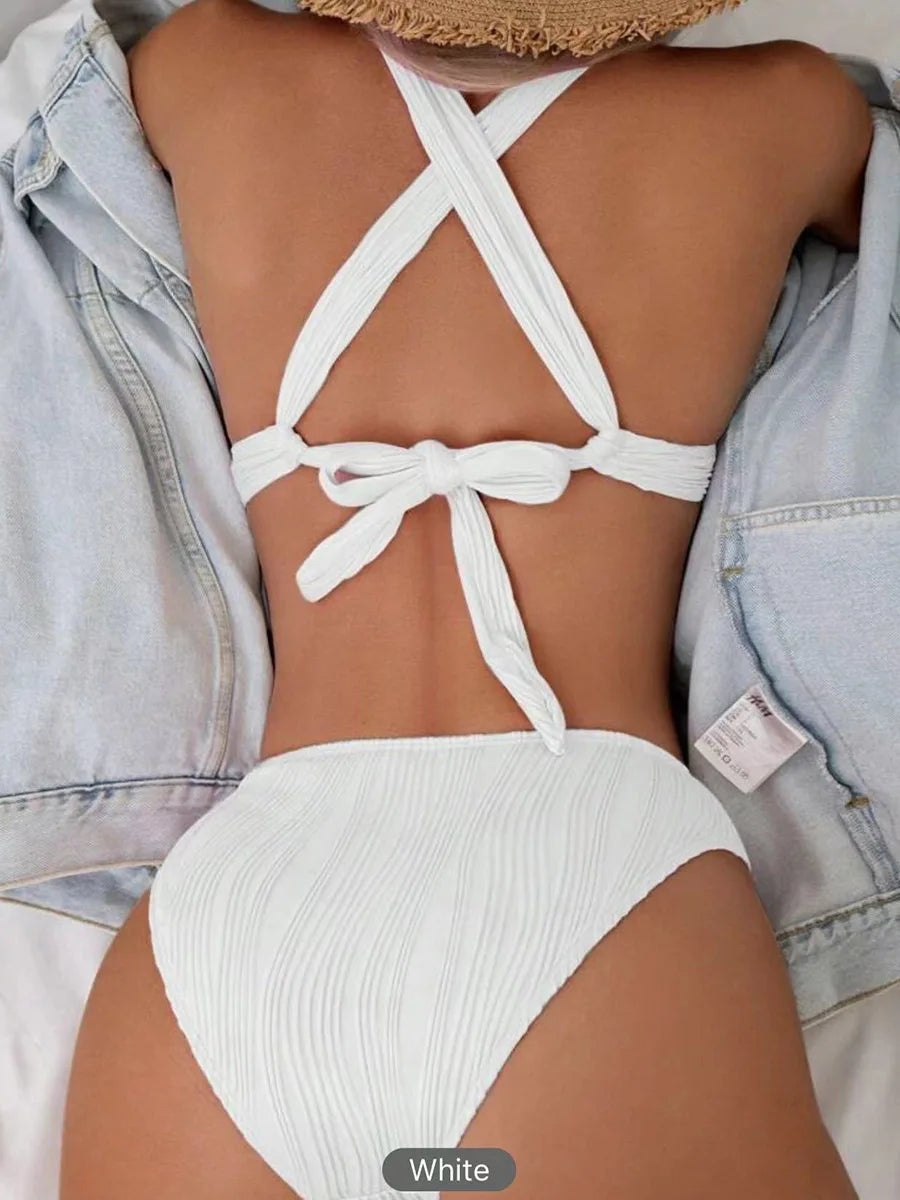 Cross String High Waist
