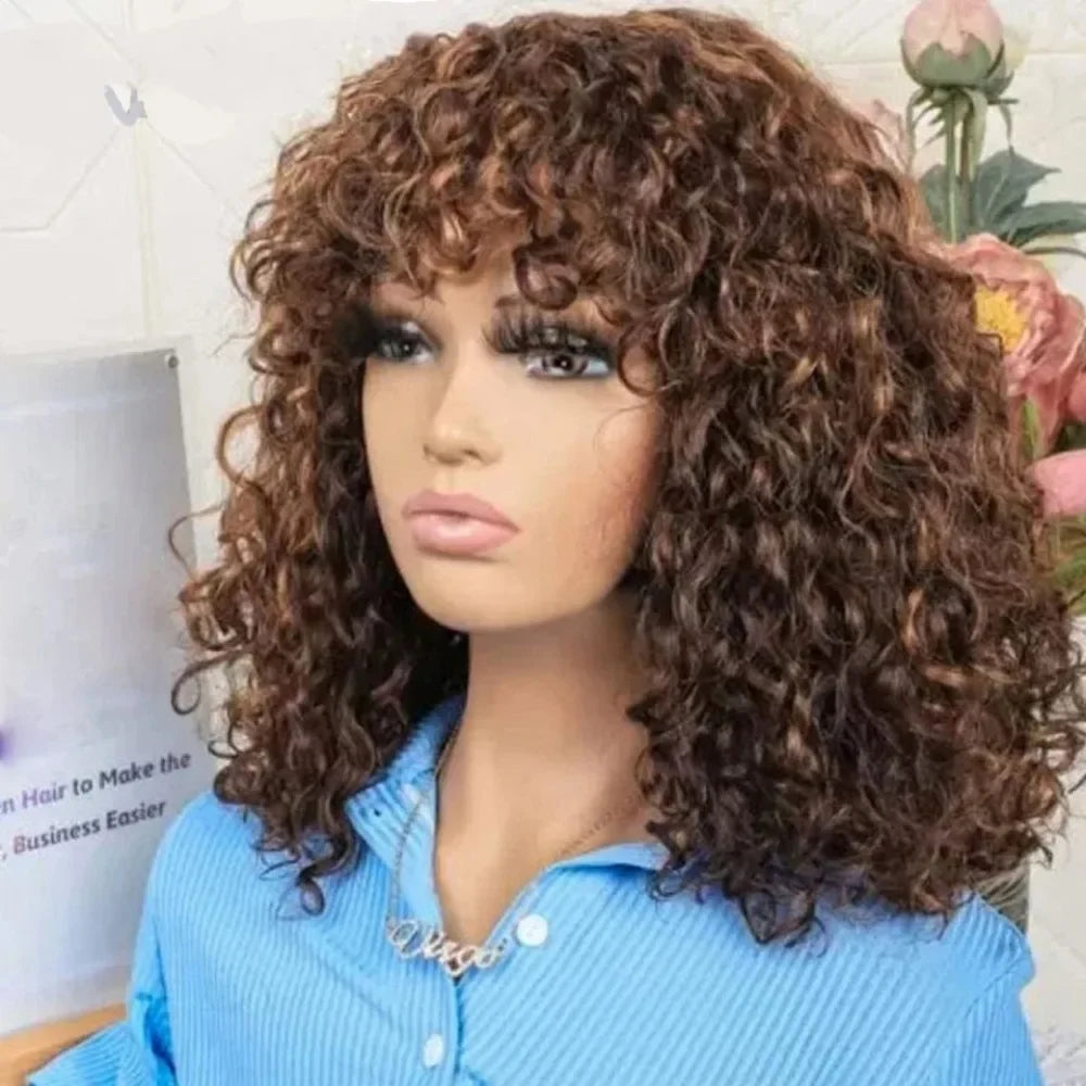 Short Curly Bob Human Hair