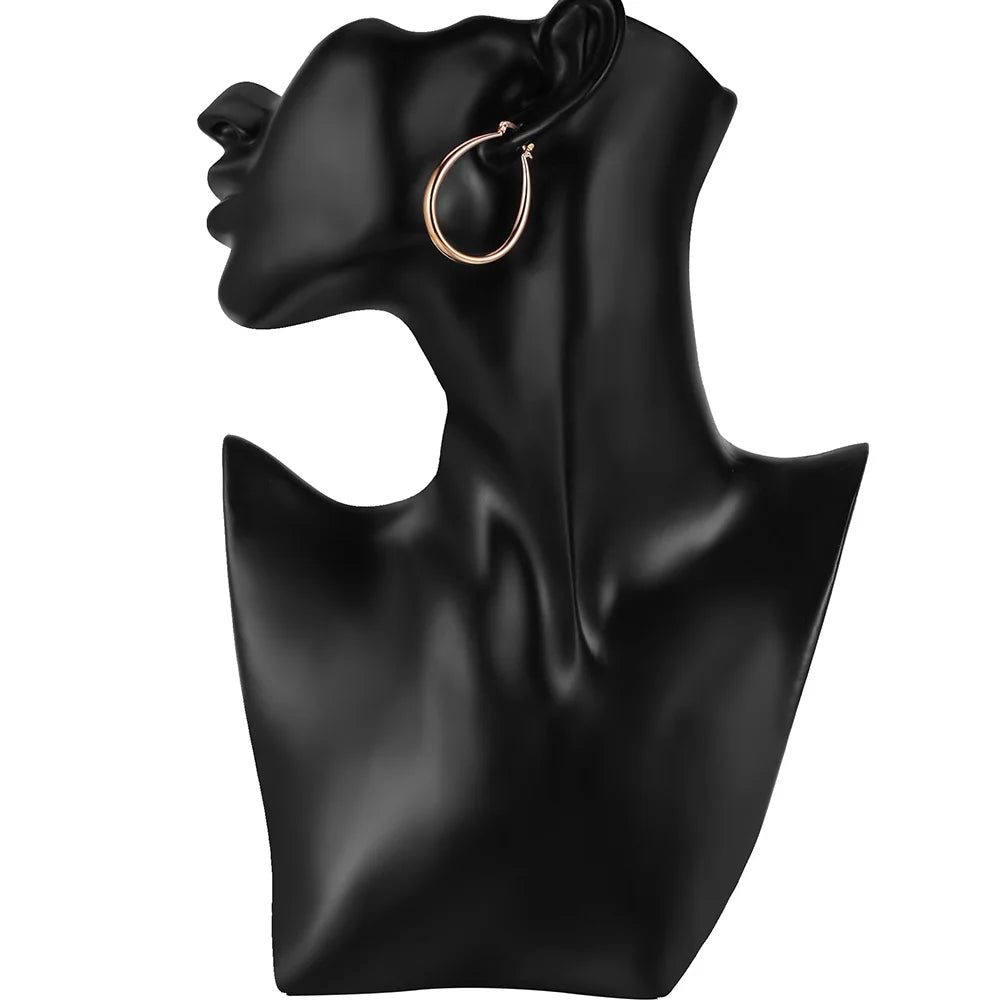 4.4cm oval earrings