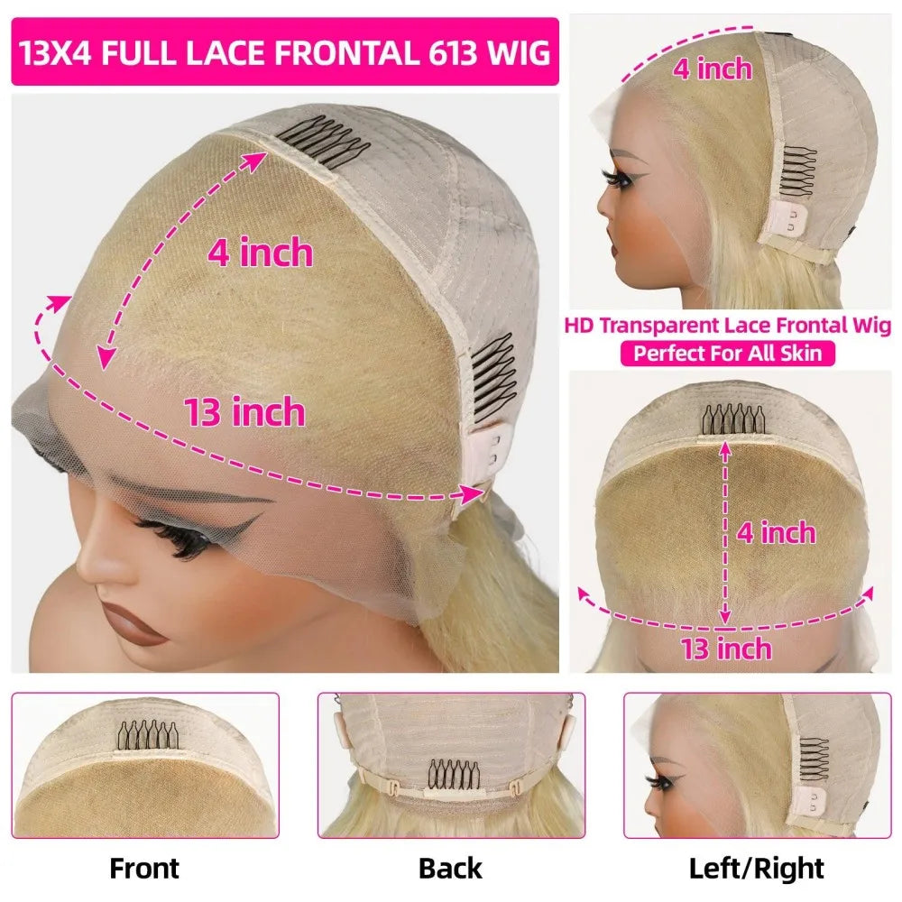 13x4 613 Lace Front Wig