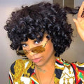 250% Bouncy Curly Bob Human Hair
