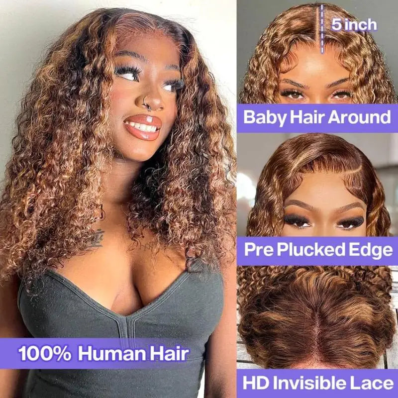 Curly Bob Wig