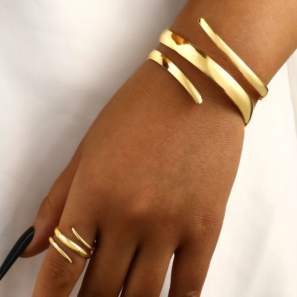 Thick Bracelet and Ring