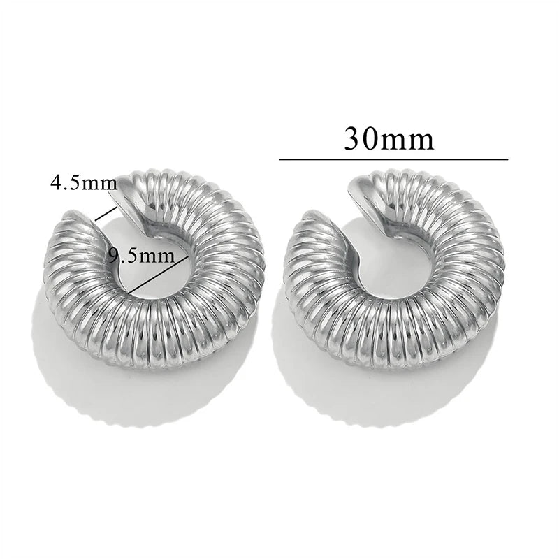 1 Pair Smooth Round C Shape Clip