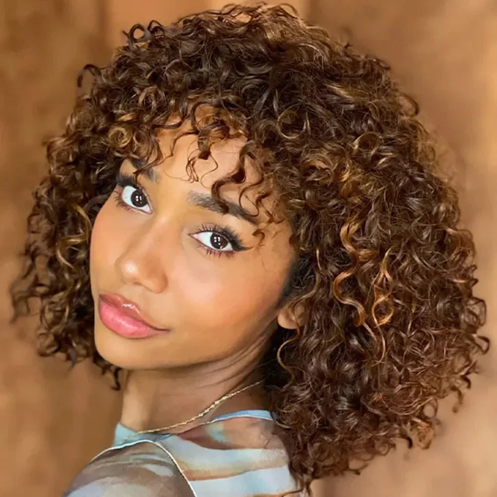 Short Curly Bob Human Hair