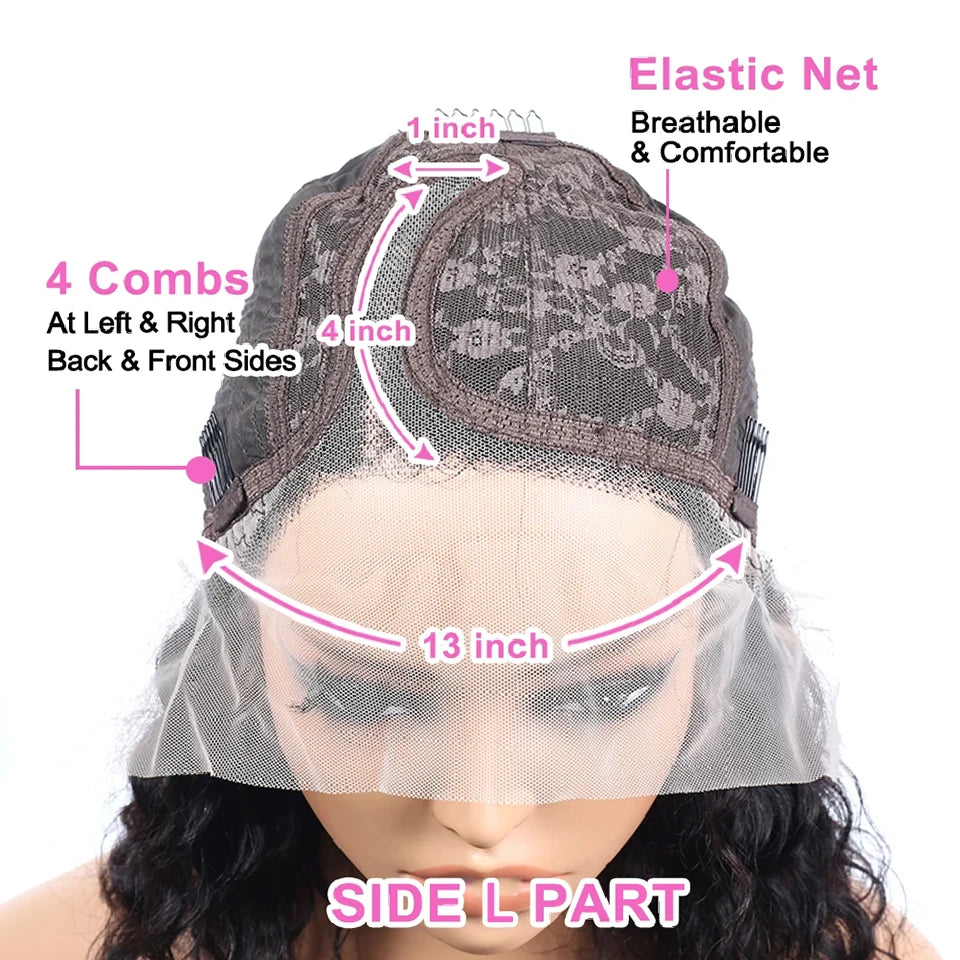 Short Curly Bob Wig Human Hair