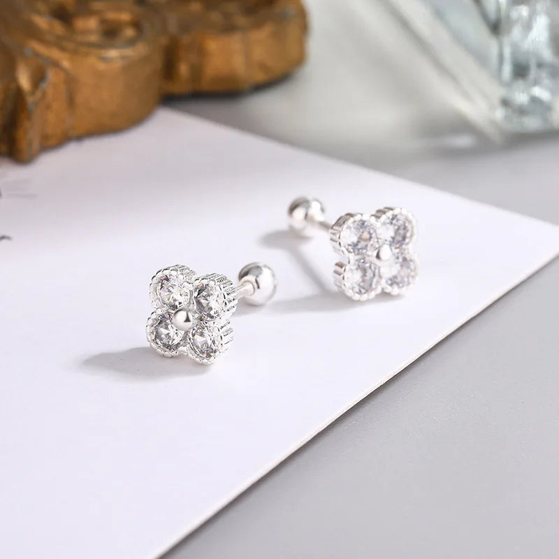 Zircon Small Piercing Stud Earring