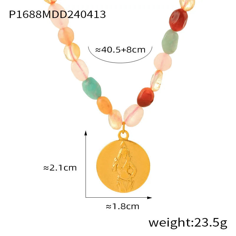 Necklace Set Portrait Stainless Steel