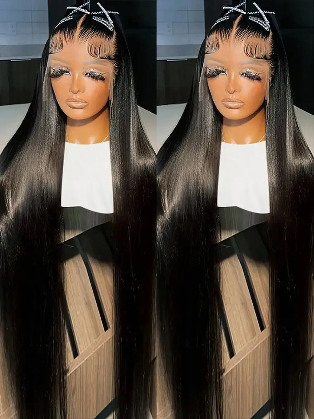 Long Soft Hair Straight Black