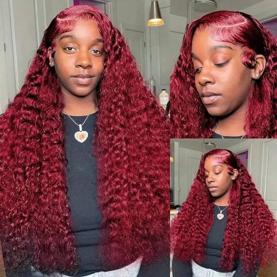 Burgundy Wig Human Hair