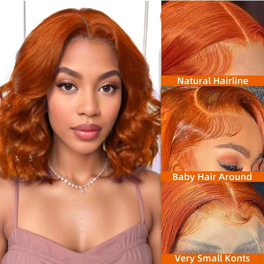 Ginger Wig Human Hair