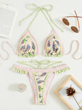 Print Bikinis Bordered Bikini