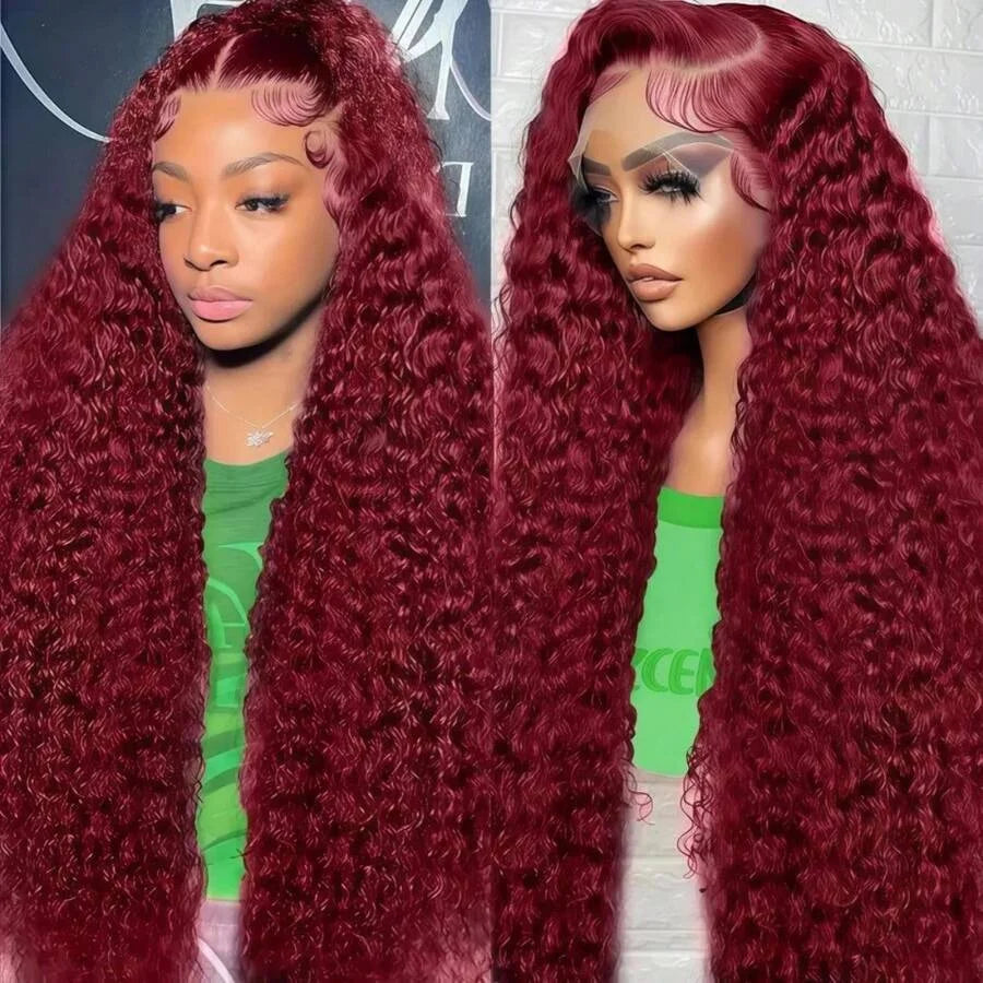 Burgundy Wig Human Hair