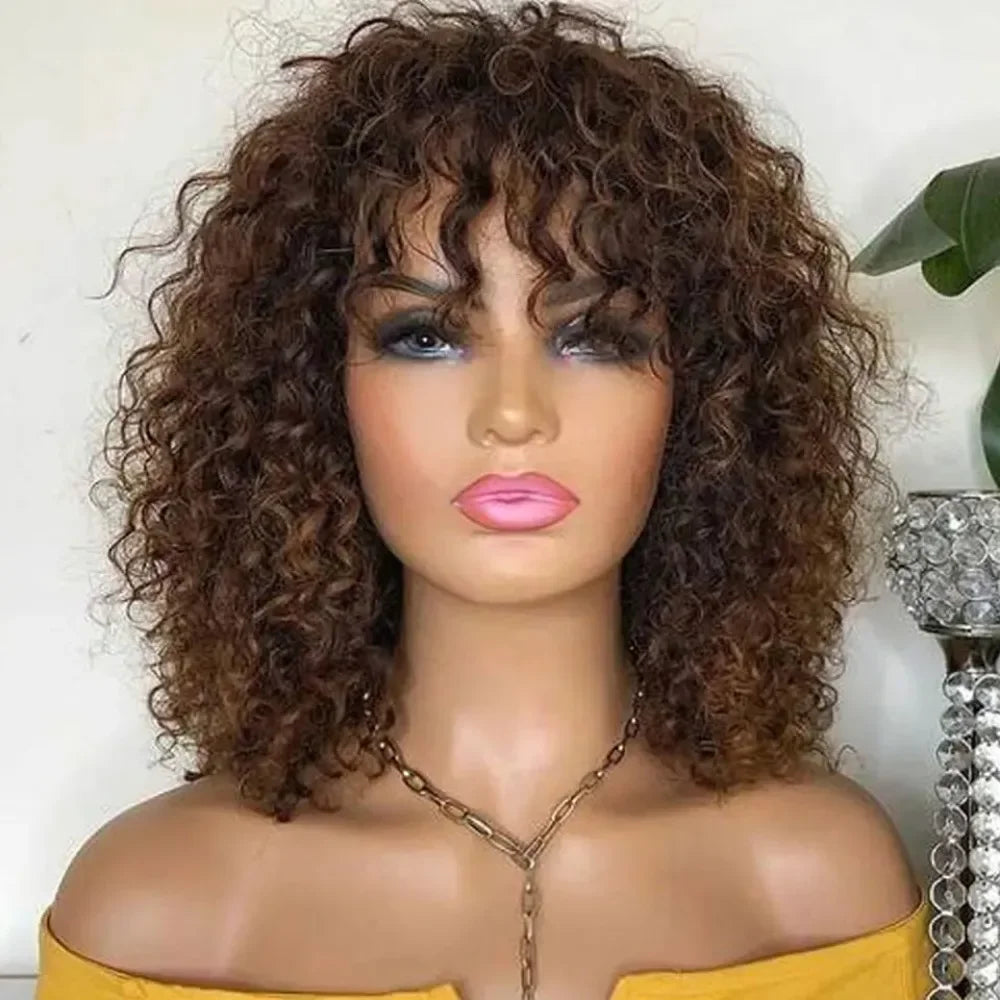 Short Curly Bob Human Hair