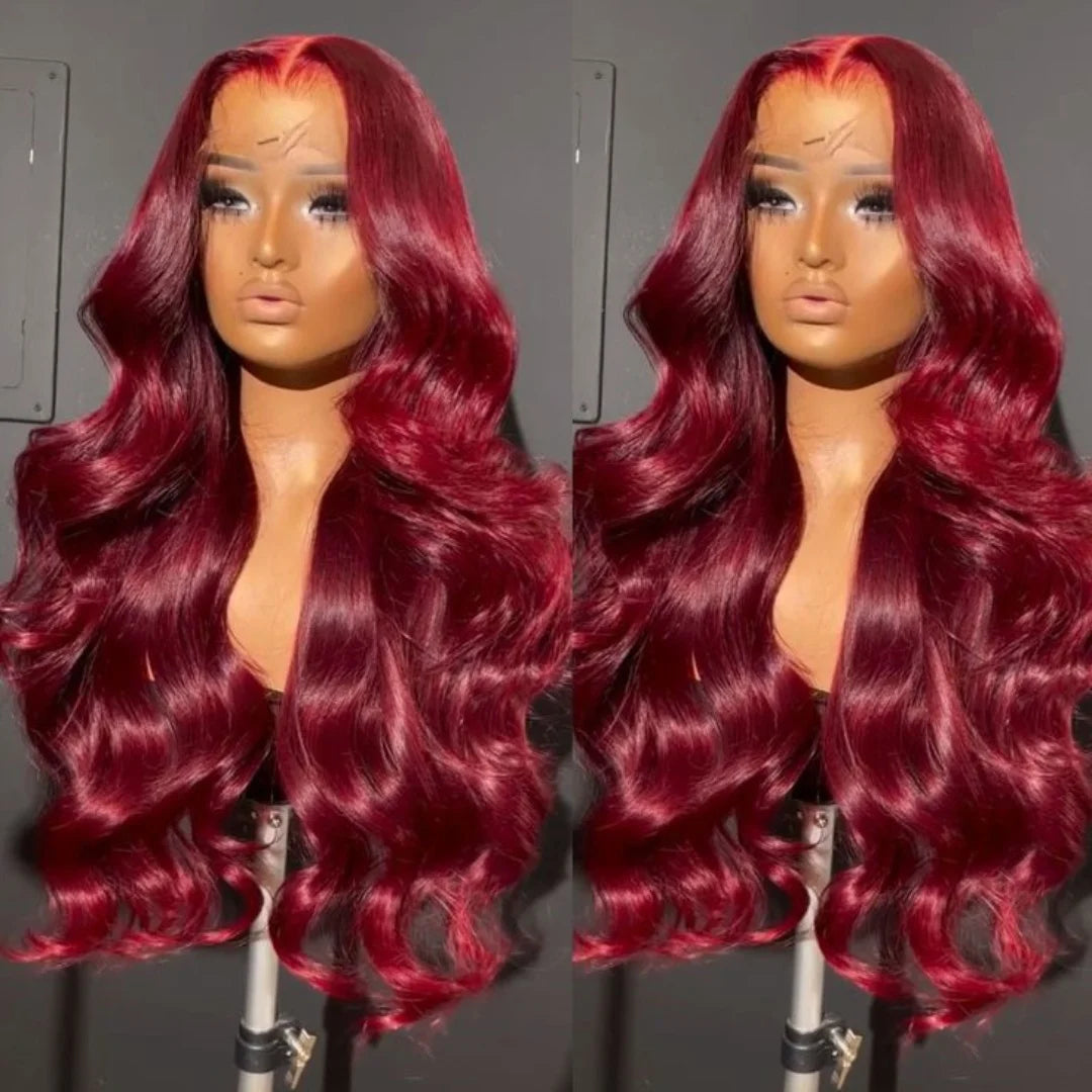 Burgundy 13x6 HD lace frontal