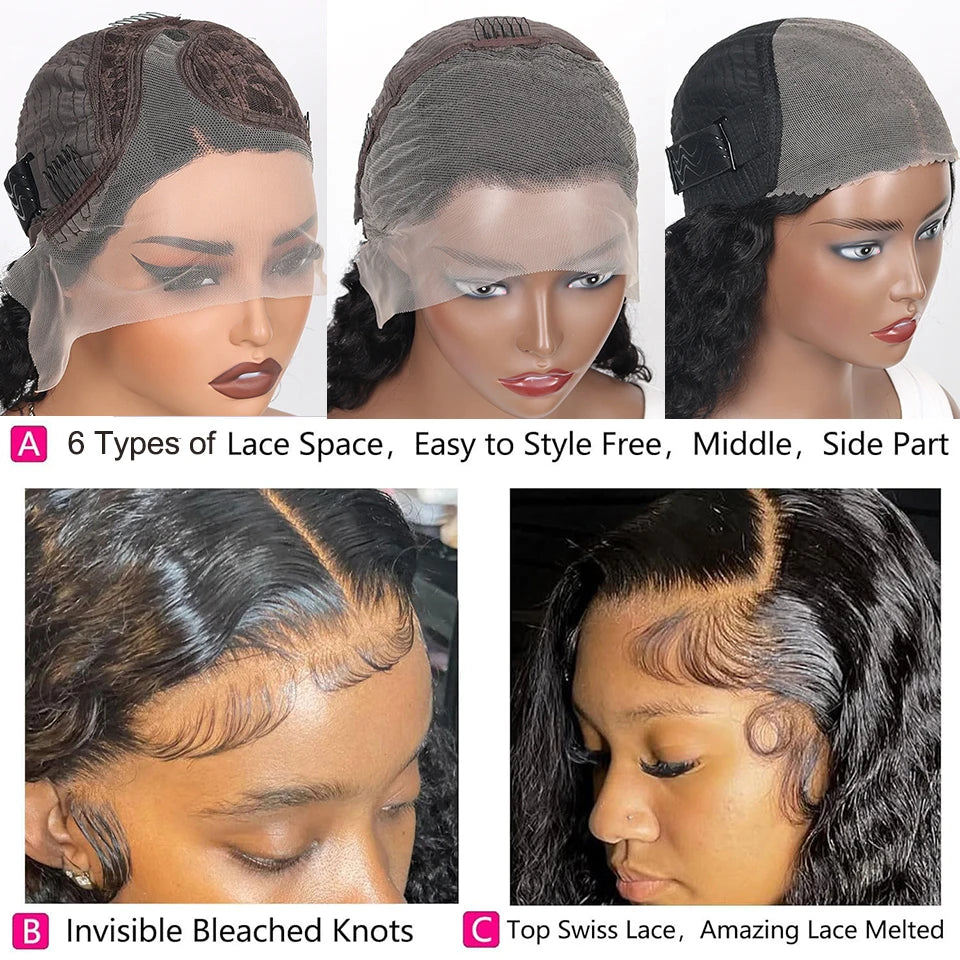 Short Curly Bob Wig Human Hair