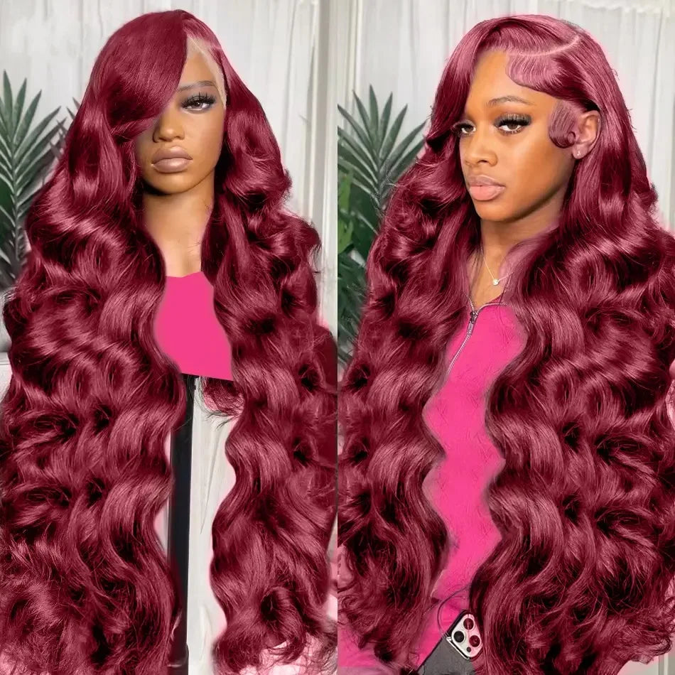 Red Burgundy Color Loose Wave