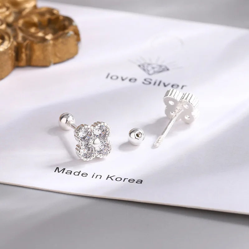 Zircon Small Piercing Stud Earring