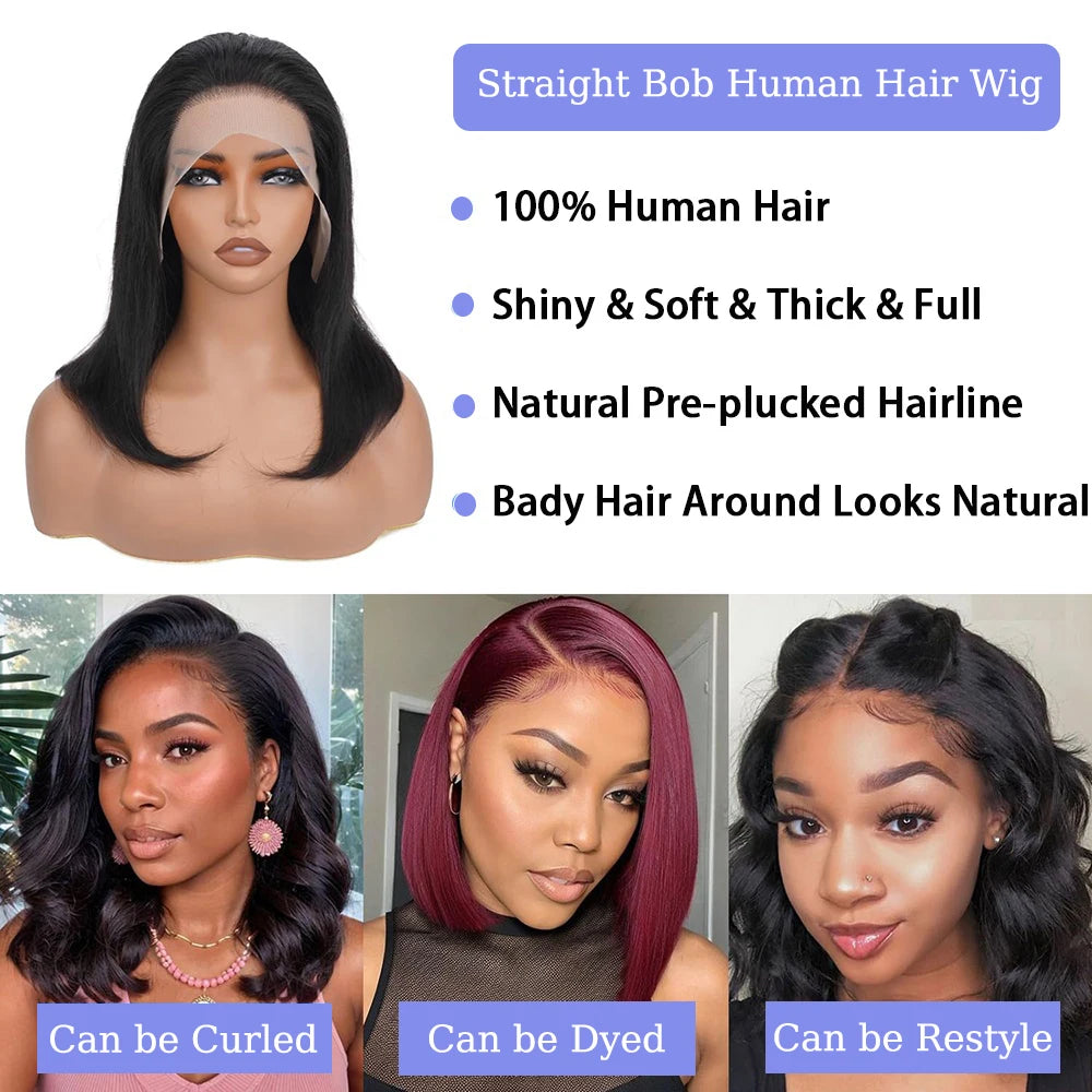 12 14 Inch Straight Short Bob