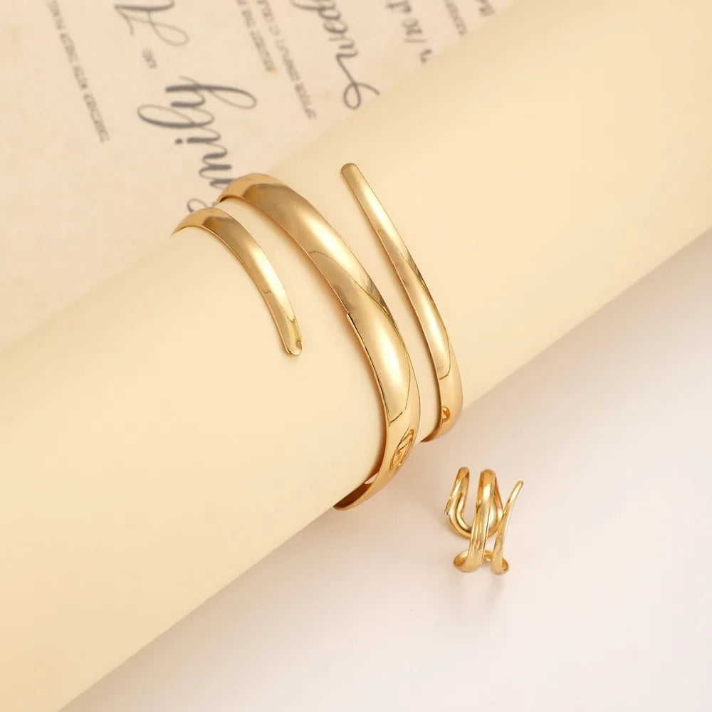 Thick Bracelet and Ring