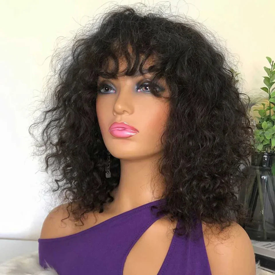 Short Curly Bob Human Hair