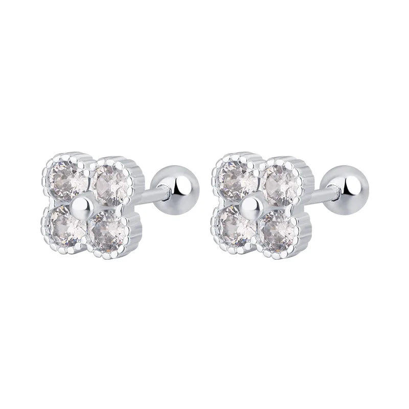 Zircon Small Piercing Stud Earring
