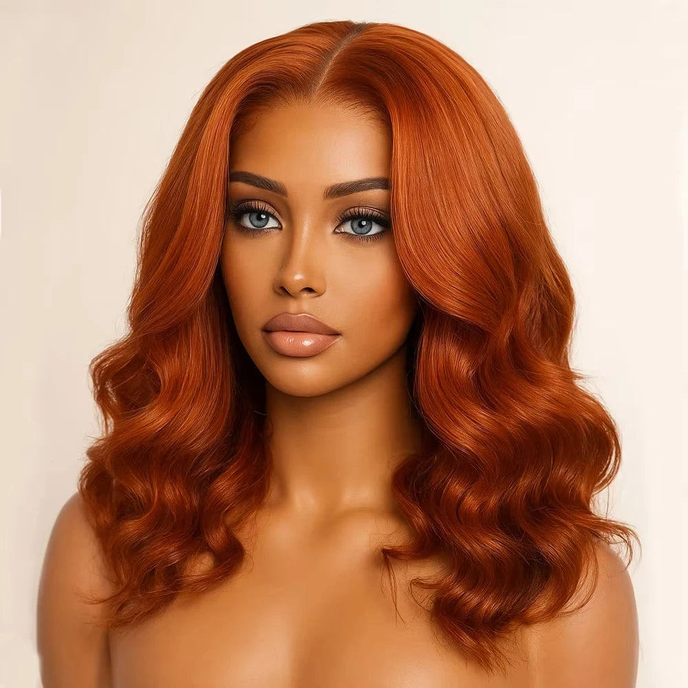 Ginger Wig Human Hair