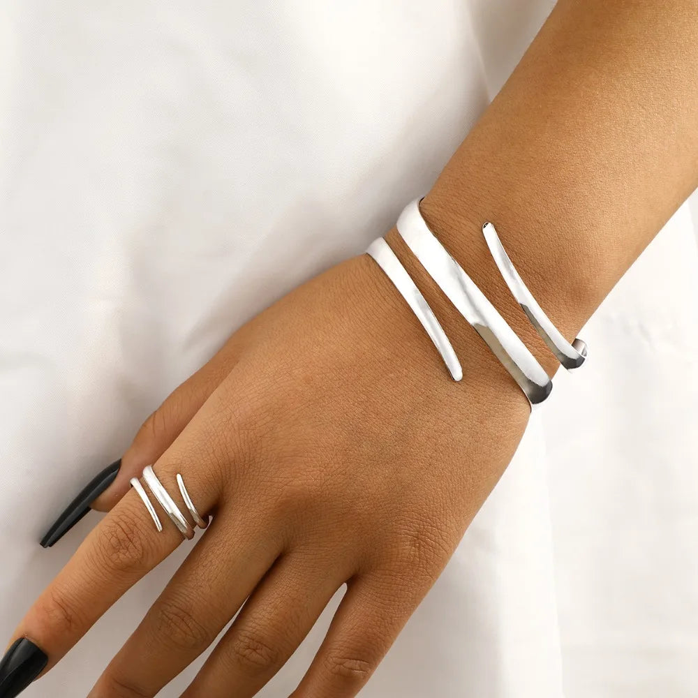 Thick Bracelet and Ring