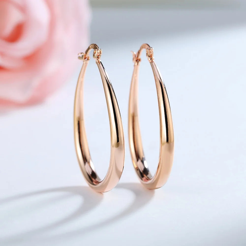 4.4cm oval earrings