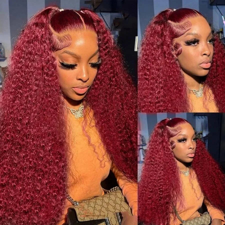 Burgundy Wig Human Hair