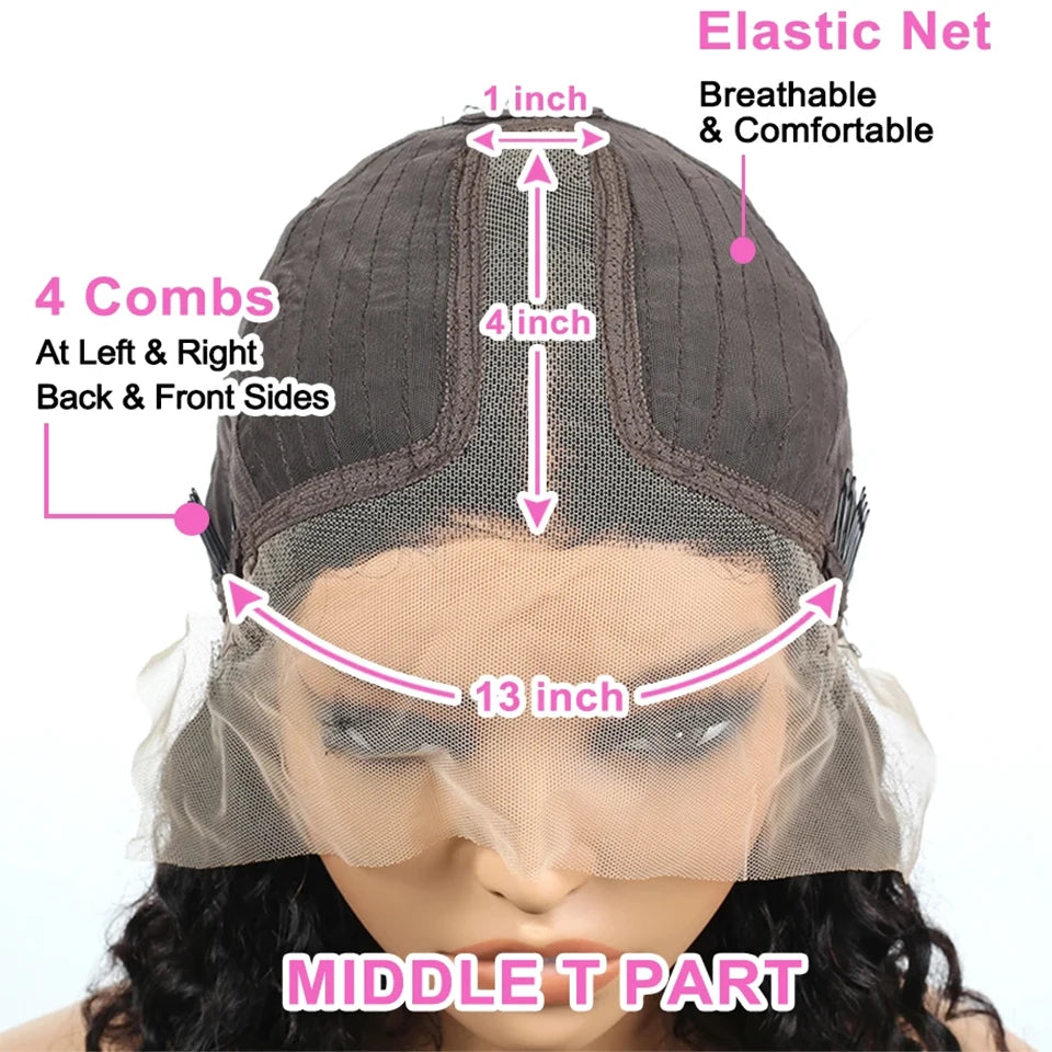 Short Curly Bob Wig Human Hair