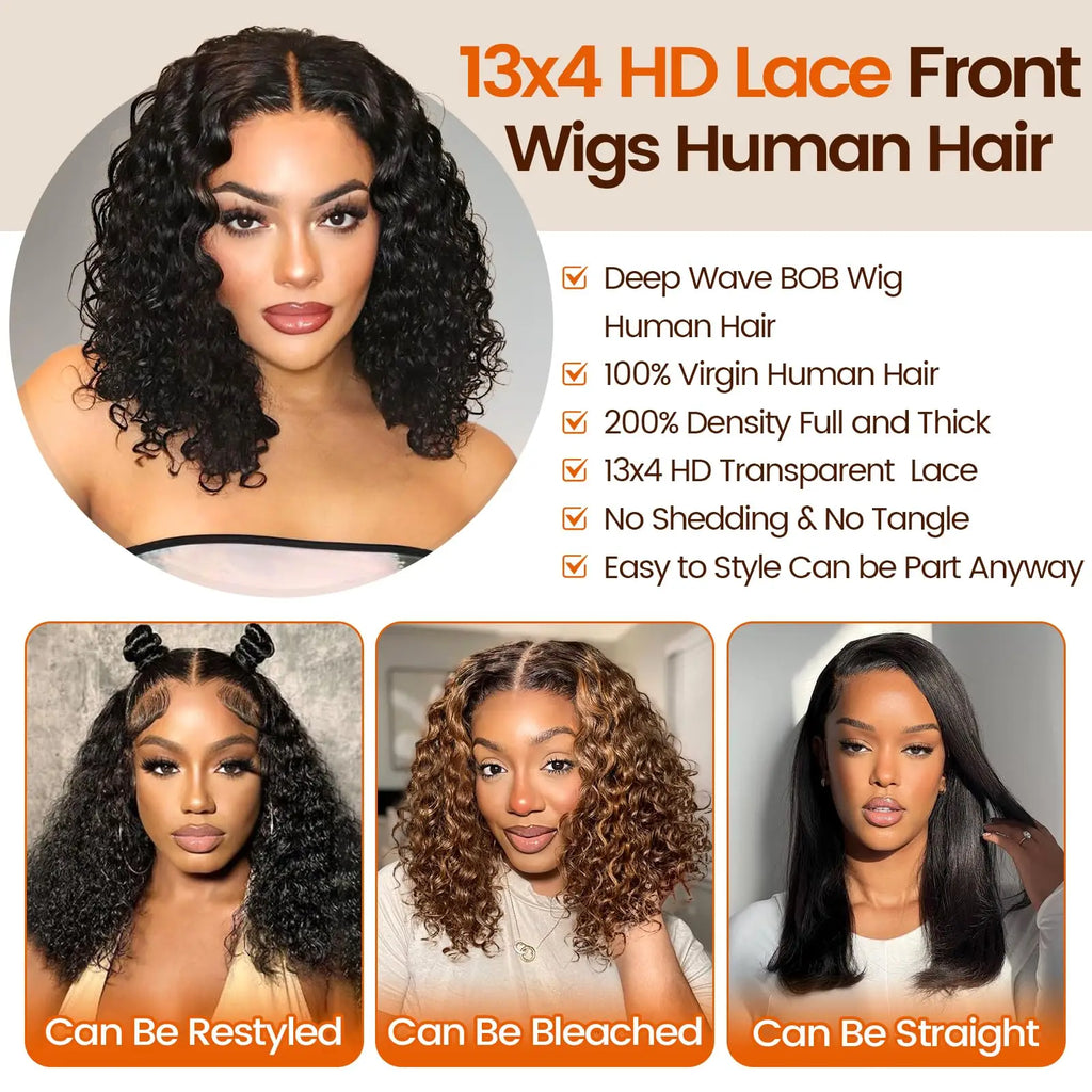 Deep Wave Bob Wig