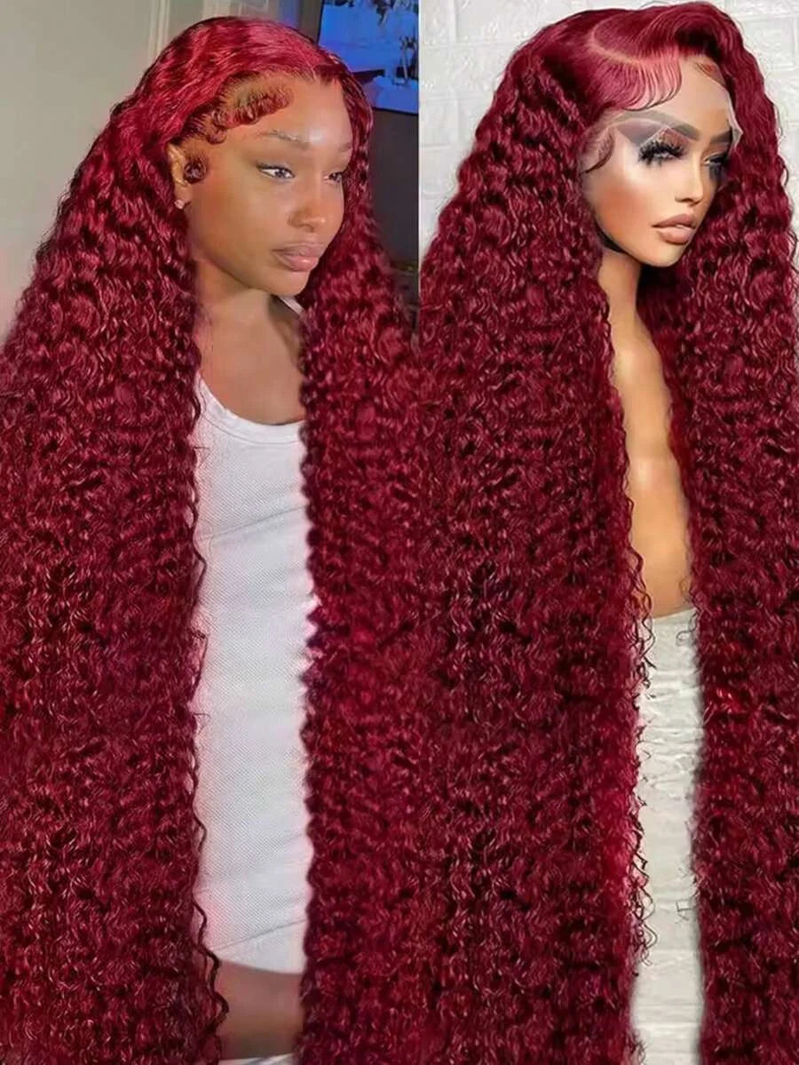 Burgundy Wig Human Hair