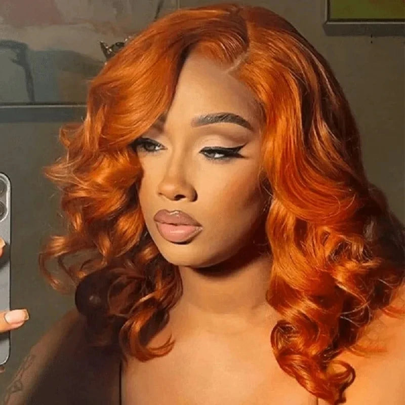 Ginger Wig Human Hair