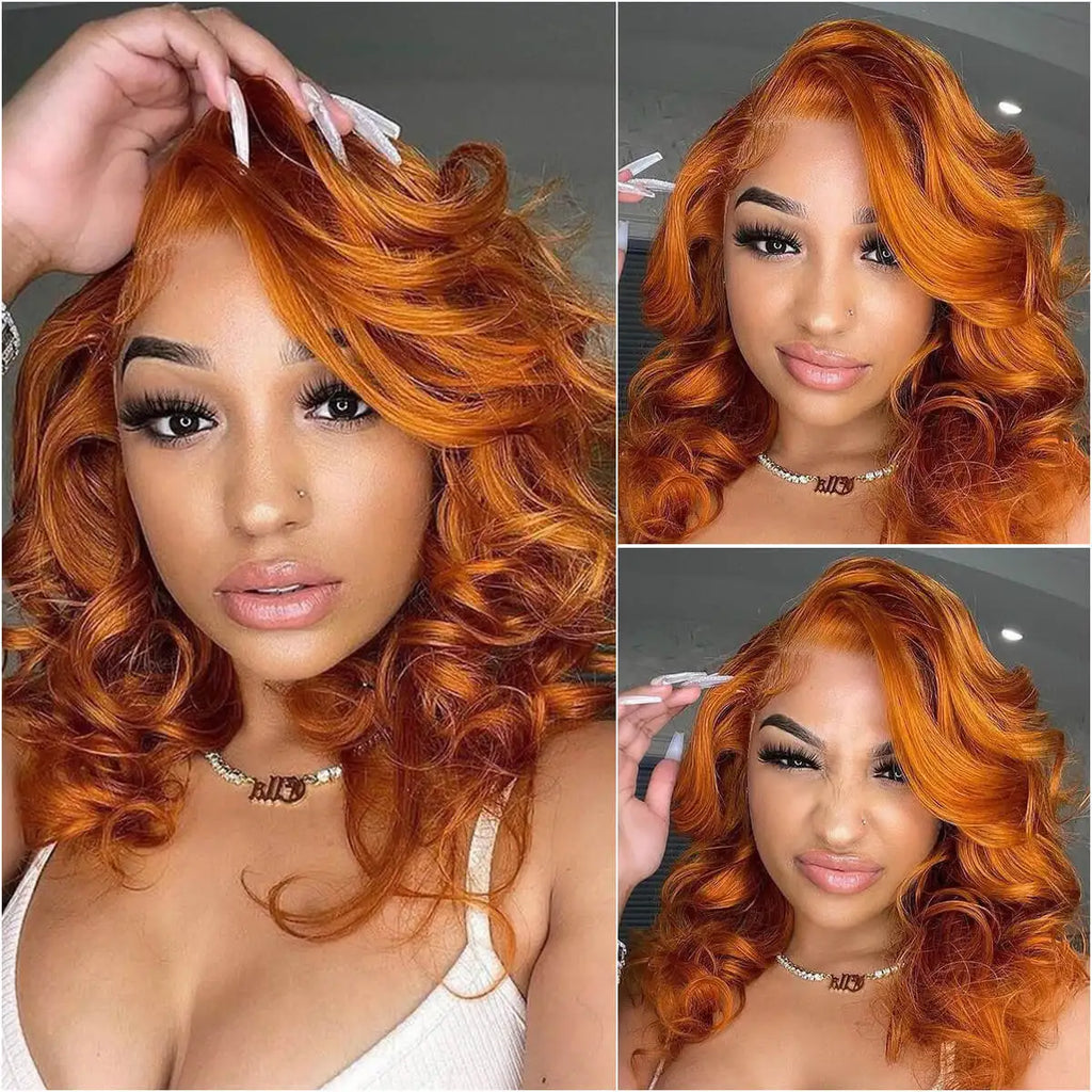 Ginger Wig Human Hair