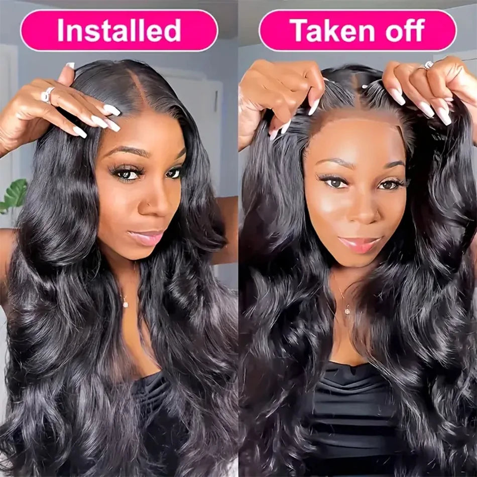 13x4 HD Transparent Lace Front Human Hair Wigs