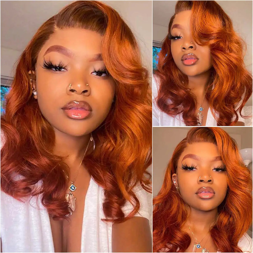 Ginger Wig Human Hair