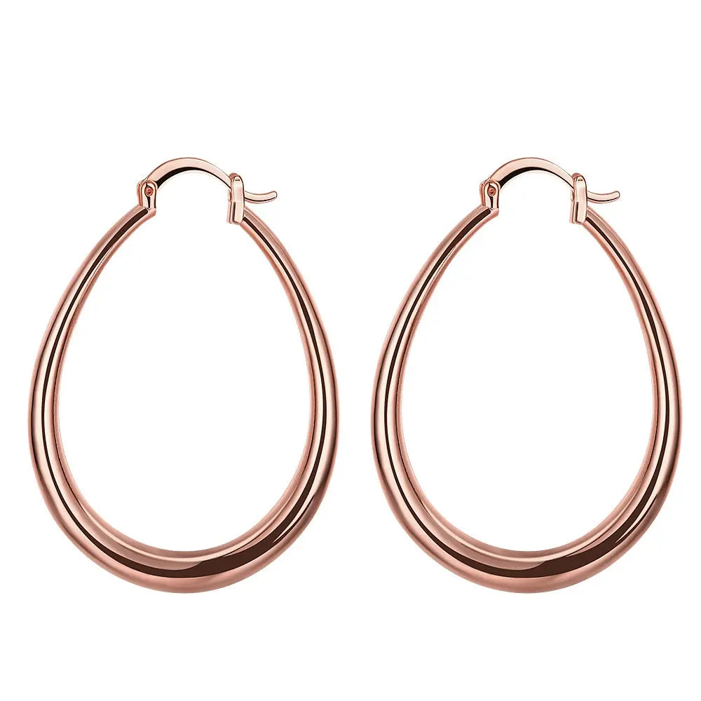4.4cm oval earrings