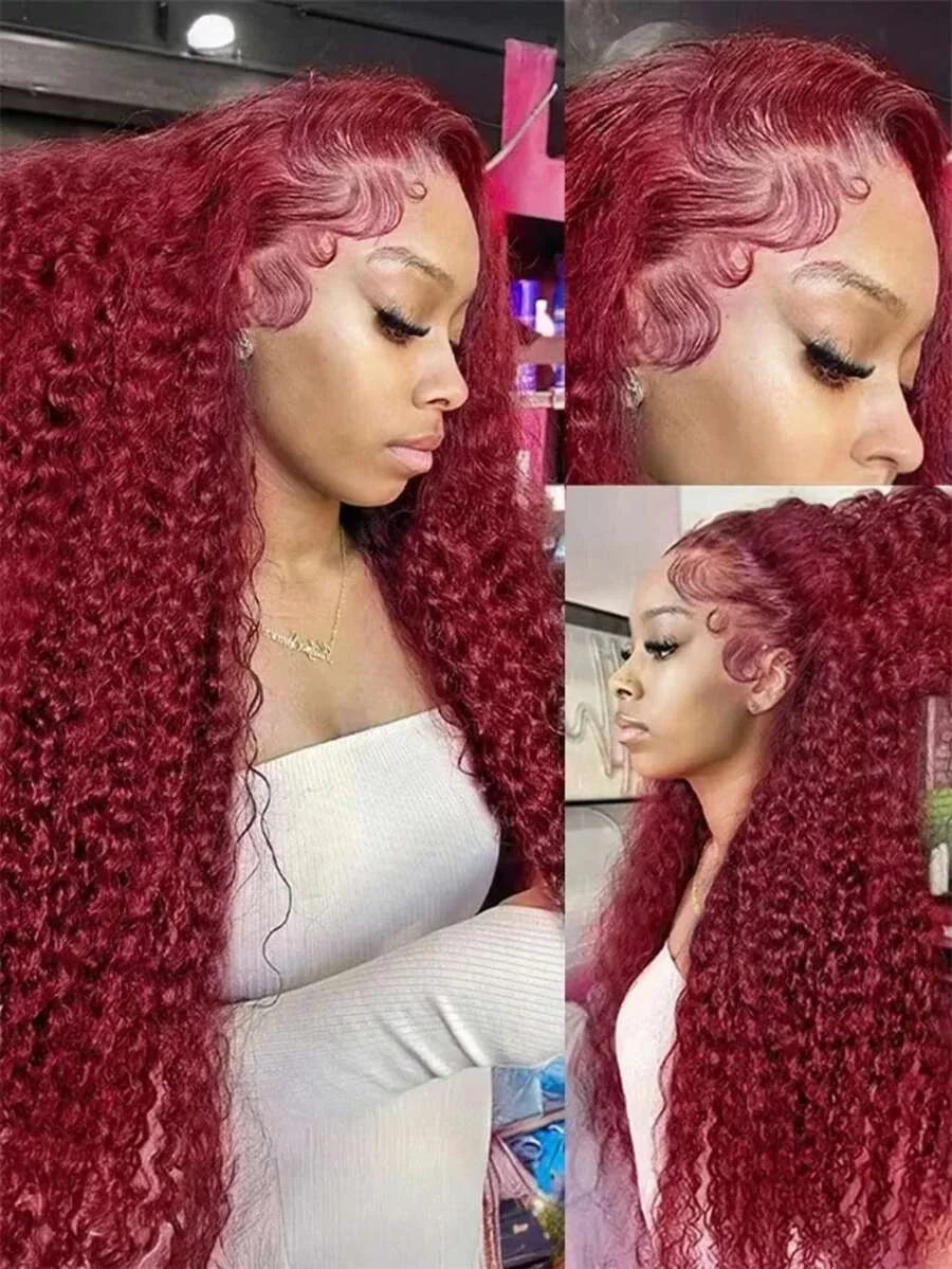 Burgundy Wig Human Hair