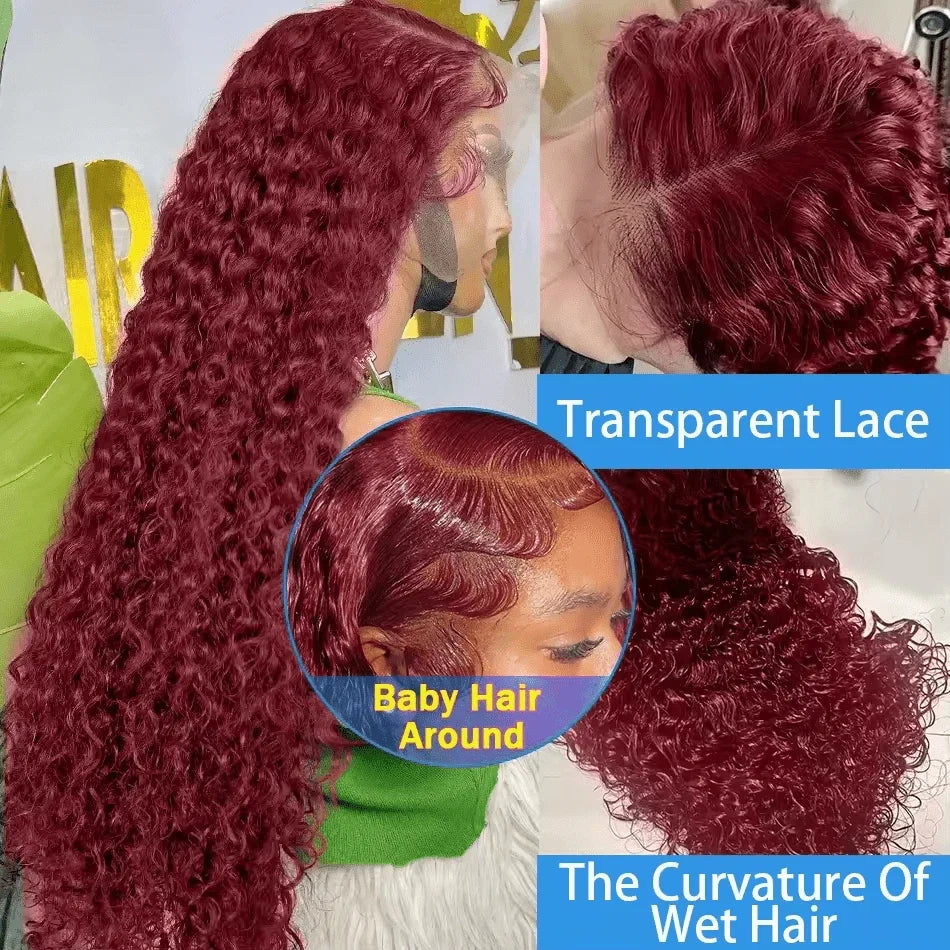 Burgundy Wig Human Hair