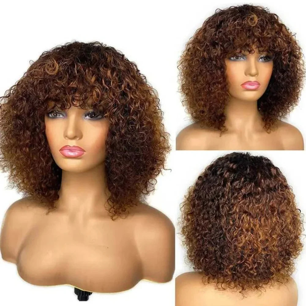 Short Curly Bob Human Hair